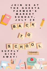 Back-to-School-School-Supply-Give-Away-Free-Haircuts-July28-Living-Word-Ministries-Questa, NM